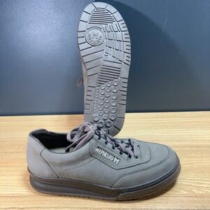 Mephisto Match Runoff Air Jet Gray Nubuck Leather Comfort Walking Shoes Men US 7